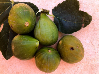 Delicious fresh raw fig fruits freshly collected, in Puglia