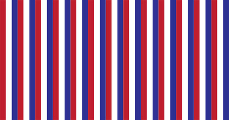 Red,  White and Blue Striped Background