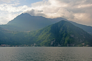 Mountain Range at Lake Como