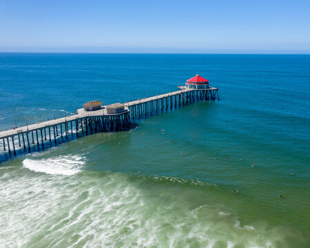 Huntington Beach Pier in Southern California 