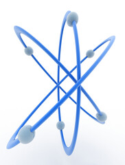 Atomic and nuclear technology, original 3d rendering