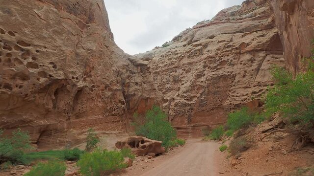 Beautiful landsacpe along the Capitol Gorge Road of Capitol Reef National Park