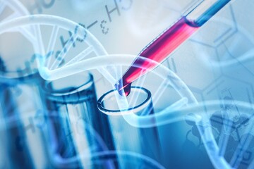 Science laboratory test tubes, laboratory equipment