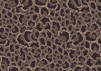 Bold abstracted leopard skin seamless pattern design. Jaguar, leopard, cheetah, panther animal print. Seamless camouflage