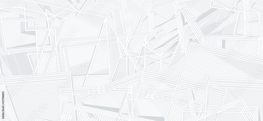 Poster Complex geometric abstraction. Unusual vector graphics