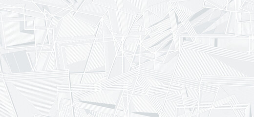 Fototapeta premium Complex geometric abstraction. Unusual vector graphics