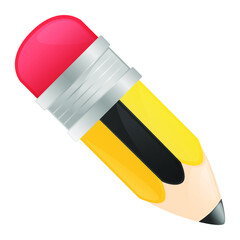 Pen School. Vector Design Art. Teacher Objects. Trendy Communication Chat Elements.