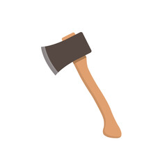 Axe flat, axe for cutting trees icon, vector illustration isolated on white background