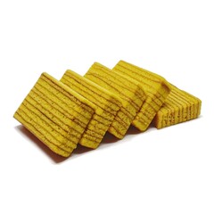 Indonesian layer cake slices white background Thousand Layer Cake. In Indonesia it is known as...
