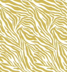 Seamless zebra pattern, animal print. - obrazy, fototapety, plakaty