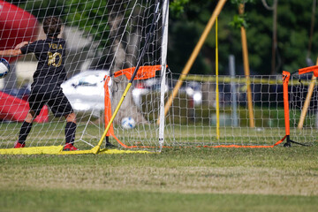 soccer goal kick