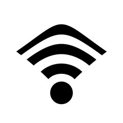 Wi-Fi symbol icon.