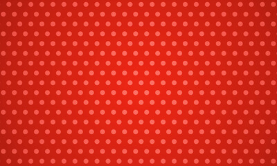 Dots background, pop art illustration, comic style red
