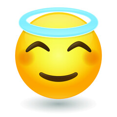 Emoji Vector art illustration design. Emoticon expression graphic round. Avatar kawaii style.