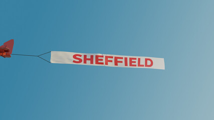 Sheffield Plane Banner Message UK City