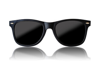 Fashionable Sunglasses Isolated on White Background