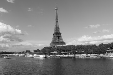 Eiffel Tower across Seine River