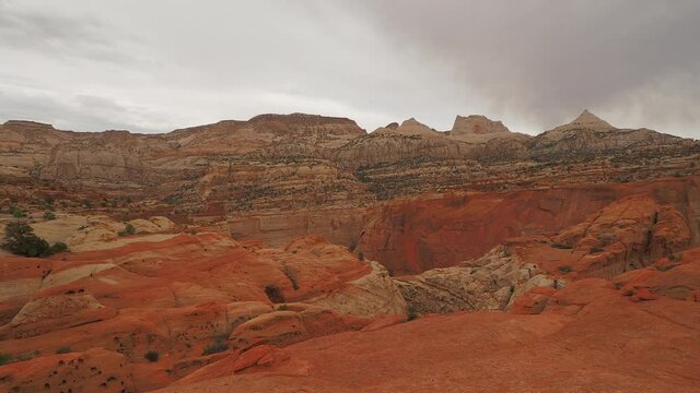 Beautiful landscape along the Cassidy Arch Trail of Capitol Reef National Park