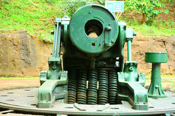 Battery Way mortar cannon display at Corregidor island in Cavite, Philippines © WE_S
