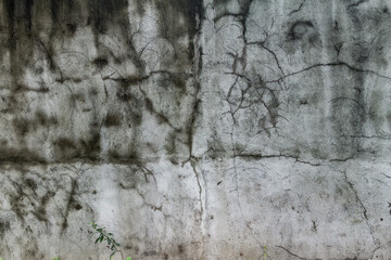 Cracked concrete texture wall closeup background