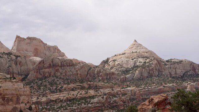 Beautiful landscape along the Cassidy Arch Trail of Capitol Reef National Park