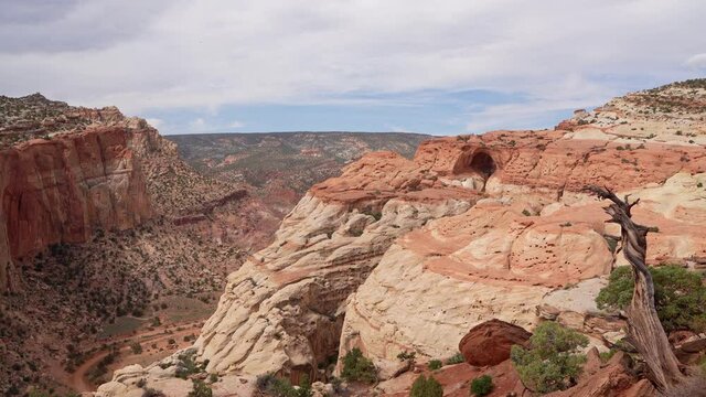 Daytime of the Beautiful Cassidy Arch of Capitol Reef National Park