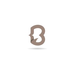 initial b logo design icon, vector, element, template