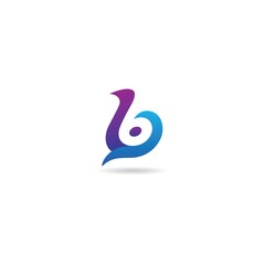 initial b logo design icon, vector, element, template