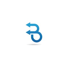 initial b logo design icon, vector, element, template