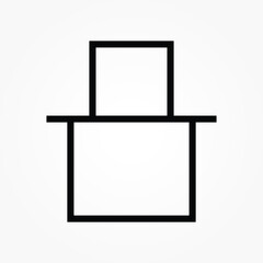 election box icon vector illustration