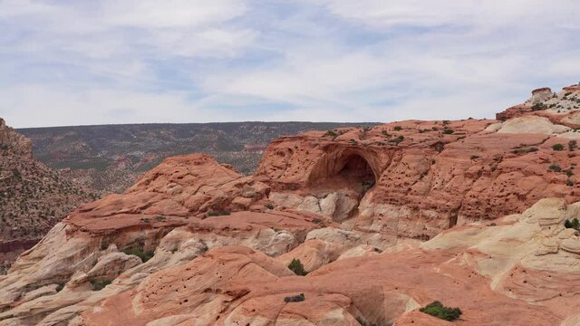 Daytime of the Beautiful Cassidy Arch of Capitol Reef National Park