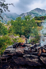 river in the mountains