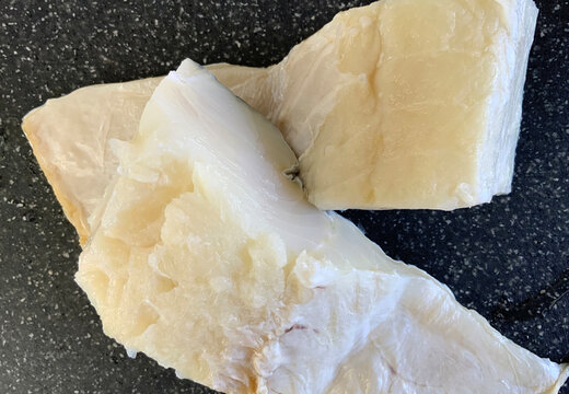 Portions of Cod Fish Ready for Cooking