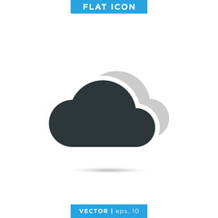 Cloud icon design template.