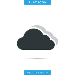 Cloud icon design template.