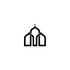 Mosque icon vector Illustration on white background