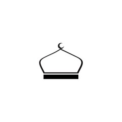 Mosque dome icon  Vector illustration on white background.