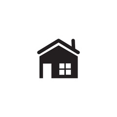 Home icon vector illustration on white background.