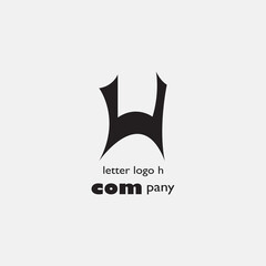 letter h color illustration of creative logo design vector