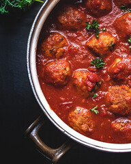 Homemade Turkey Meatballs with Marinara