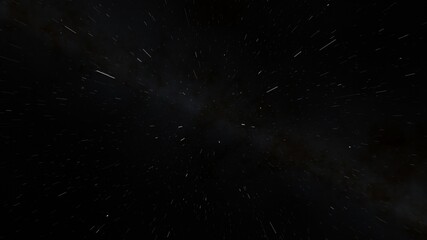 Cosmic landscape, beautiful science fiction wallpaper with endless deep space. 3D render