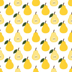 Pear.  Vector Patterns
