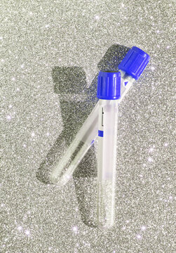 Medical tubes to diagnostic test dna, a1c or hiv analysis.
