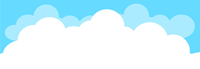 summer cumulonimbus clouds and blue sky background. image vector