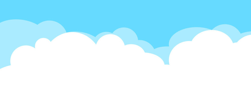 summer cumulonimbus clouds and blue sky background. image vector