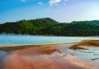 Spectacular view of grand prismatic spring