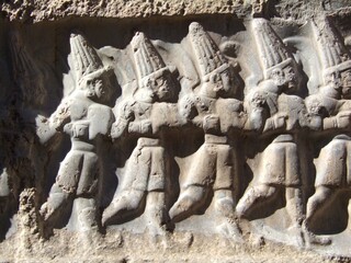 Fototapeta premium A relief of gods in procession 