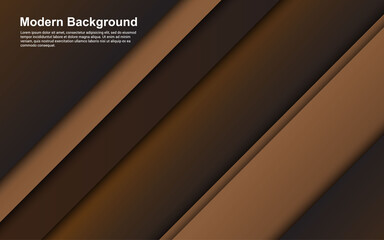 Illustration vector graphic of abstract background black and brown color modern design