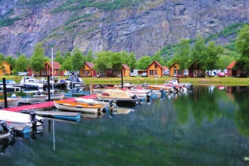 북유럽 여행 노르웨이 레르달 호수 풍경 사진,Northern Europe Travel Norwegian Lerdale Lake
