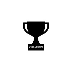Trophy icon design logo vector template illustration